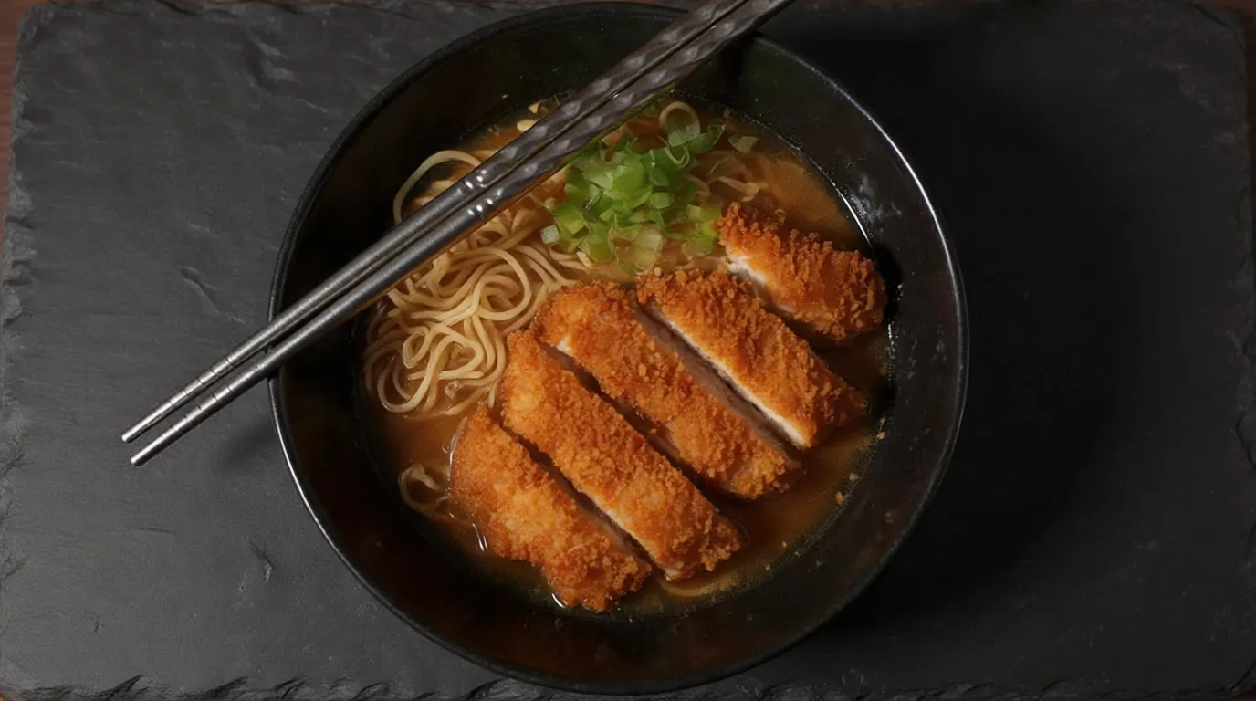 Chicken Katsu Japanese Ramen Noodles 日式雞撈麵