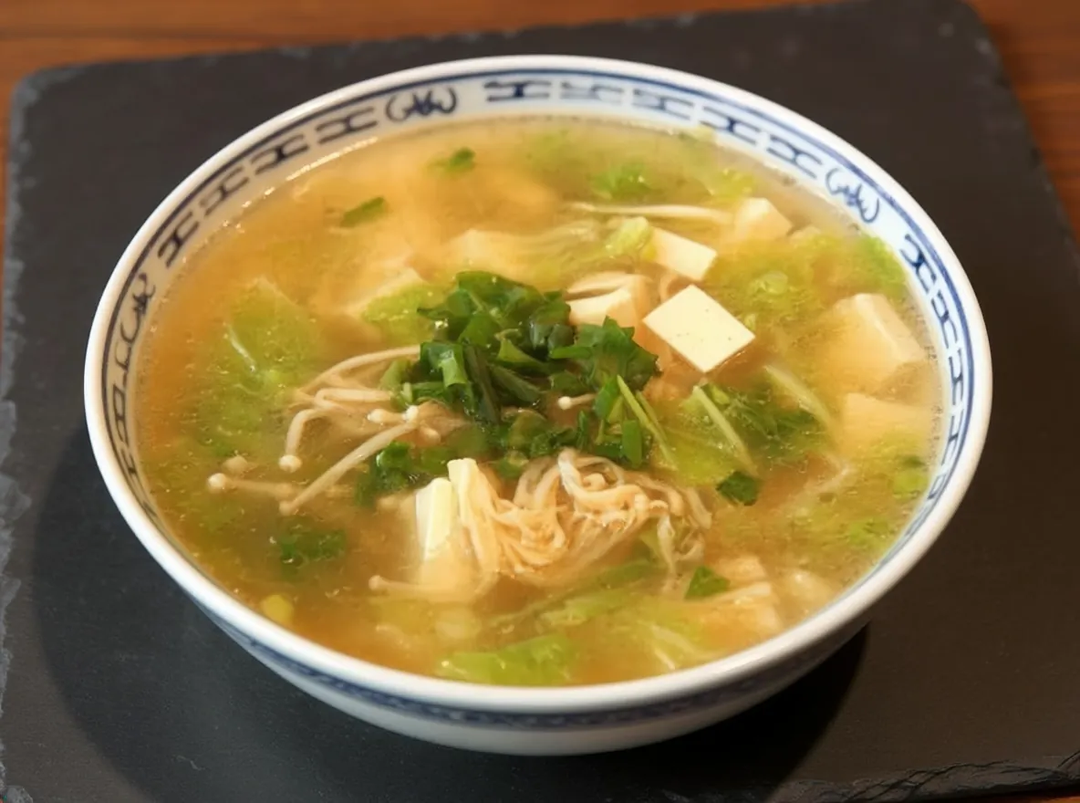 Vegetable with Bean Curd Soup 豆腐雜菜湯