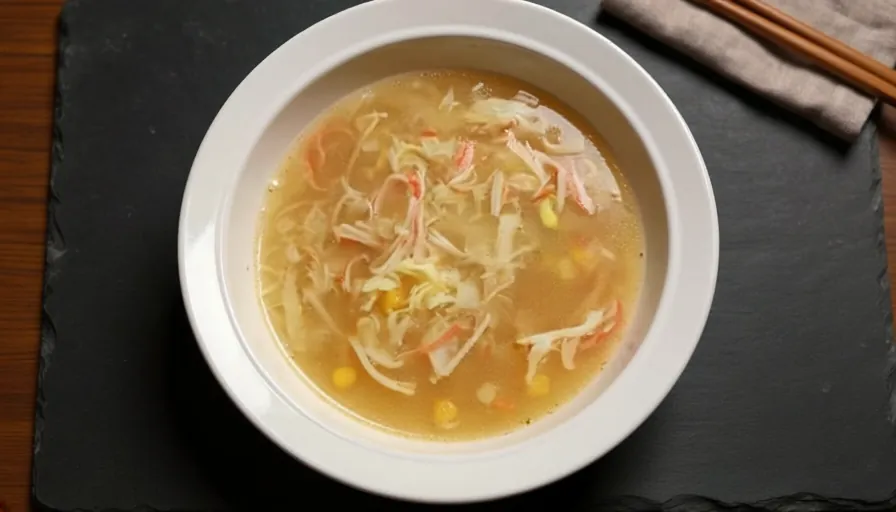 Crab Meat & Sweet Corn Soup 蟹肉粟米湯