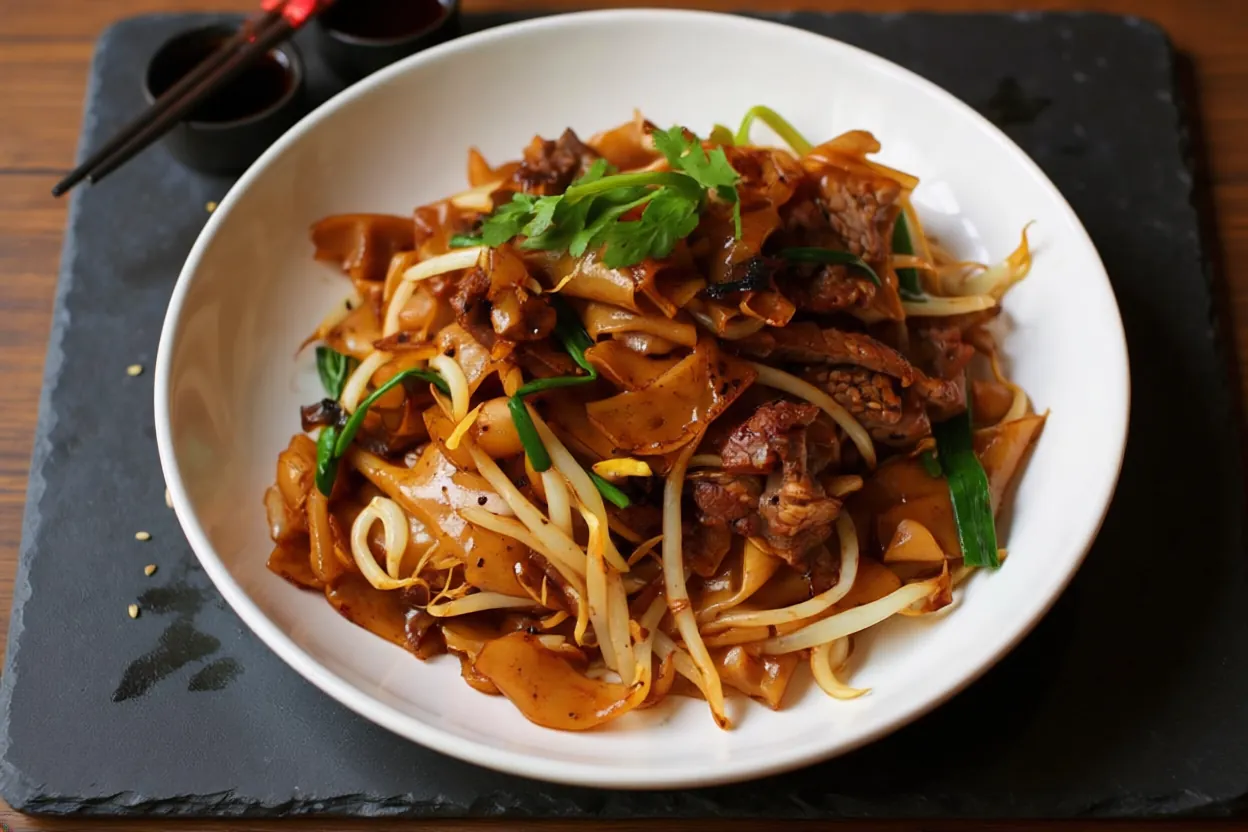 Dry-Fried Ho Fun with Beef 干炒牛河
