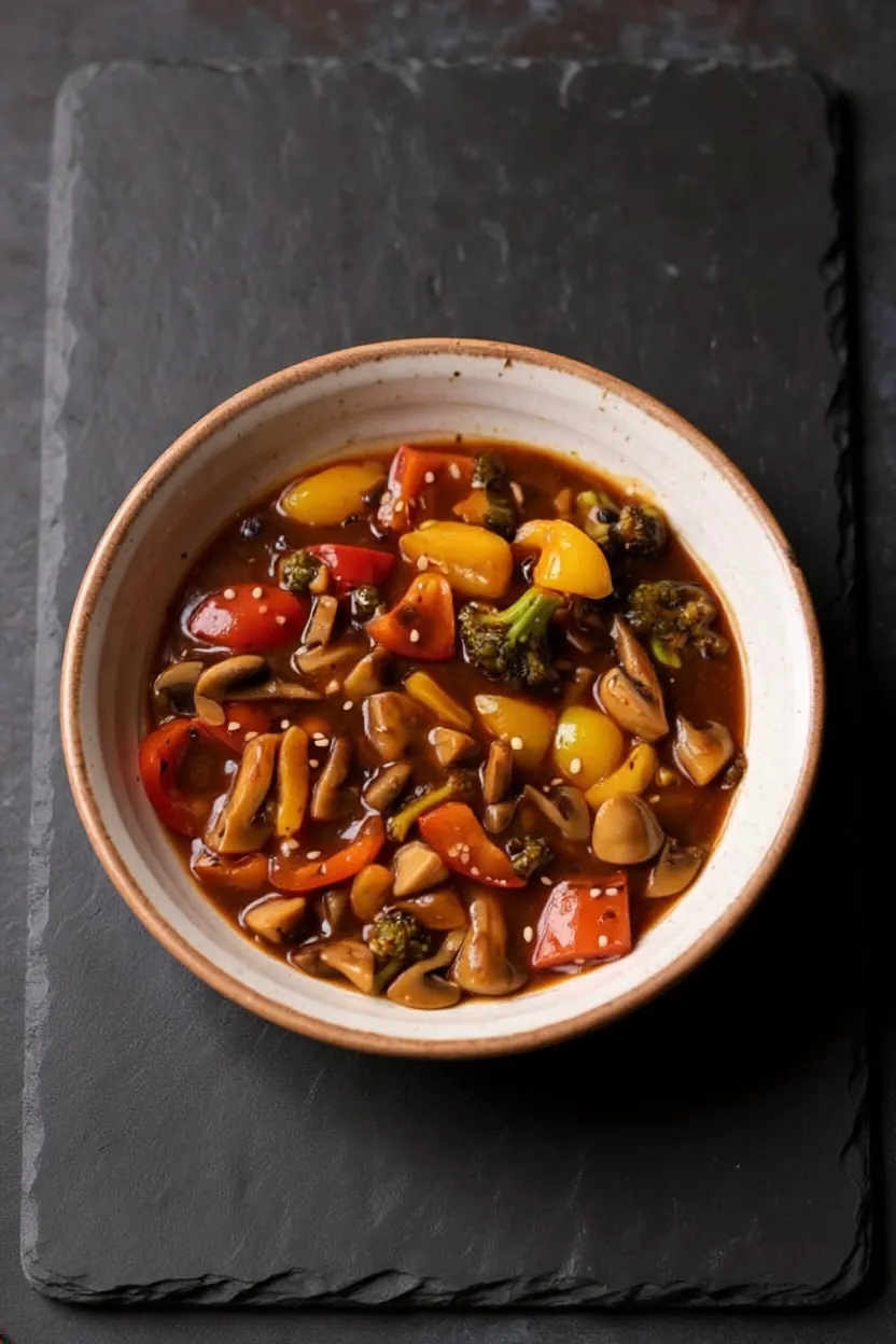 Stir Fried Mixed Vegetables in Black Bean Sauce 鼓汁雜菜