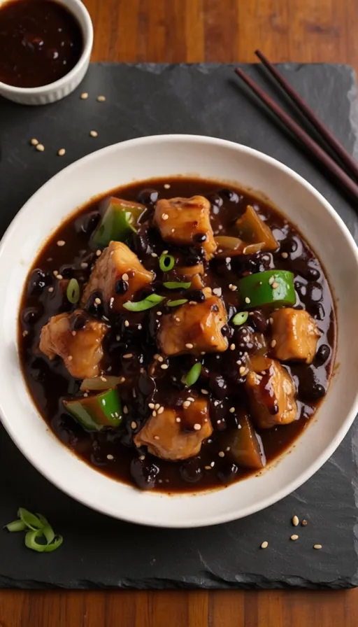 Spicy Black Bean Chicken 鼓椒雞肉飯