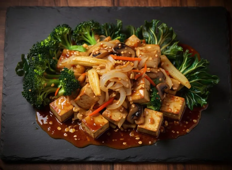 Tofu & Mixed Vegetables 雜菜豆腐飯