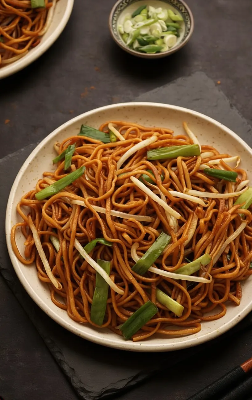 Bean Sprouts & Onion Chow Mein 芽菜炒麵