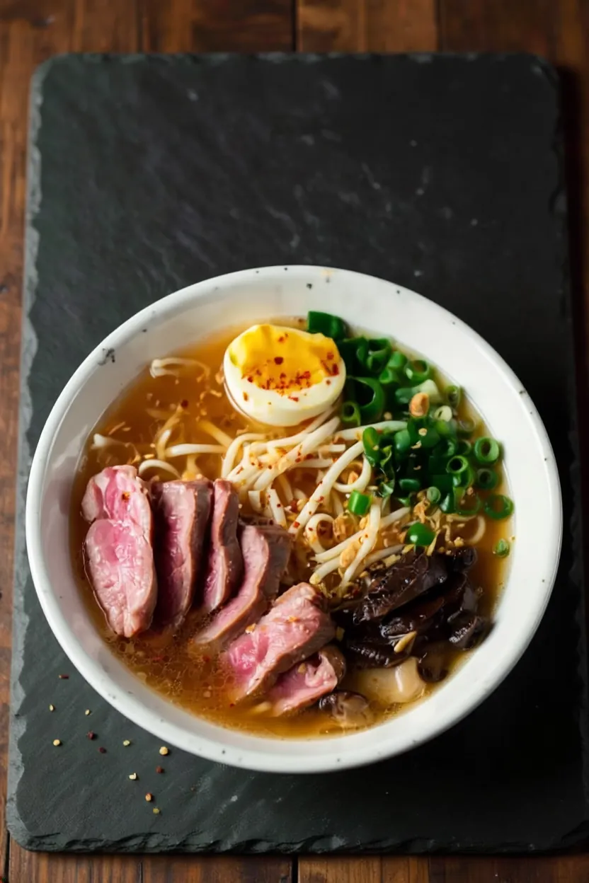 Roast Duck Japanese Ramen Noodles 燒鴨撈麵